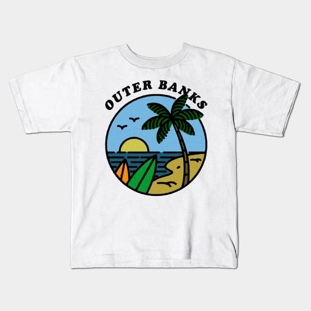 OUTER BANKS Kids T-Shirt by ARTCLX